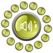 Vettoriale: Multimedia button set Multimedia button set