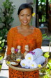 Massage therapist at the luxury Spa on Bali Island