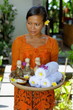 Massage therapist at the luxury Spa on Bali Island