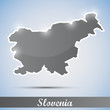 shiny icon in form of Slovenia