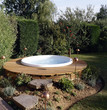 Beautiful outdoor jacuzzi