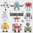 Cartoon robots collection