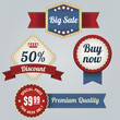 Vector: Retro Sale Labels set Retro Sale Labels set