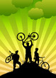 Illustration: Bike tour background Bike tour background