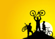 Illustration: Bike tour background Bike tour background