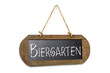Biergarten Schild