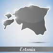 shiny icon in form of Estonia