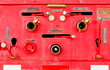 face of fire tank truck