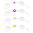 abstract arrows with bubble