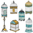 Birdcages Collection - for design or scrapbook - in vector