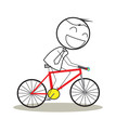 Vector: businessman bicycle businessman bicycle