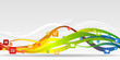 Web application icons abstract background