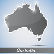 shiny icon in form of Australia
