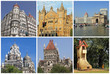 collage with landmarks  of Mumbai city ( formerly Bombay)