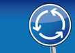 Kreisverkehr Schild, Kreislauf