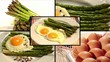 asparagus bismarck style, collage