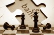 Chess and  puzzle bank concept