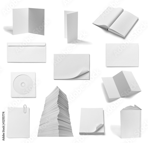 Photo: leaflet notebook textbook envelope blank paper template book leaflet notebook textbook envelope blank paper template book