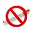 Cigarette isolated on white