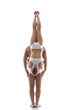 Image of acrobatic duo balancing in studio