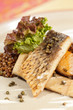 carp with green lentil