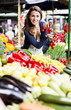Young woman at the market