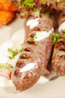 Foto: sausages with sauce sausages with sauce