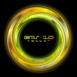 Colourful abstract circles. Vector logo