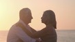 Video: Active retired people, romantic elderly couple in love, kissing Active retired people, romantic elderly couple in love, kissing