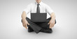 businessman with notebook