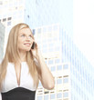 Foto: businesswoman with phone businesswoman with phone