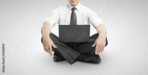 Photo: businessman with notebook businessman with notebook