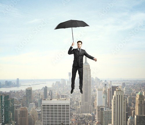 Photo: man flying man flying