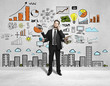 business strategy on wall