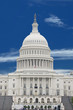 Washington DC Capital on deep blue sky background