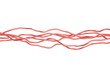 Photo: Copper wires isolated on white background Copper wires isolated on white background