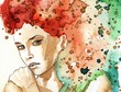 Ilustración: beautiful woman beautiful woman