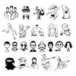 Characters professions people collection