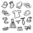 Clothes simple shapes collection