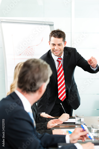 Photo: Business - presentation within a team Business - presentation within a team
