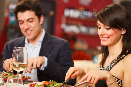 Photo: Couple having dinner Couple having dinner
