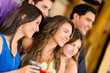 Group of friends at the bar