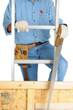 Photo: Capenter Climbing Ladder Capenter Climbing Ladder