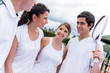 Group of tennis players