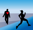 Vector: Falling in love Falling in love
