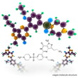 Illustration: Molecule structure of viagra Molecule structure of viagra