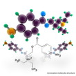Illustration: Molecule structure of novocaine Molecule structure of novocaine