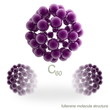 Illustration: Molecule structure of fullerene Molecule structure of fullerene