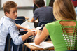 Students Passing Notes In Class