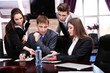 Business people working in conference room